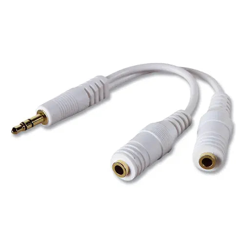 BELKIN BELKIN Speaker and Headphone Splitter, White - F8V234