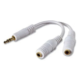 BELKIN BELKIN Speaker and Headphone Splitter, White - F8V234