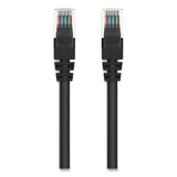 BELKIN Network Cable CAT6 UTP Computer Patch Cable, 10 ft, Black - A3L980-10-BLK-S