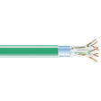 BLACK BOX Black Box CAT6 400-MHz Solid Bulk Cable F/UTP CMR PVC GN 1000FT Spool - 1000 ft Category 6 Network Cable for Network Device - First End: Bare Wire - Second End: Bare Wire - 1 Gbit/s - Shielding - CMR  - EVNSL0607A-1000