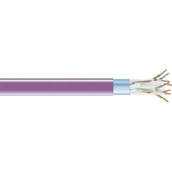 BLACK BOX Black Box CAT6 400-MHz Solid Bulk Cable F/UTP CMR PVC PR 1000FT Spool - 1000 ft Category 6 Network Cable for Network Device - First End: Bare Wire - Second End: Bare Wire - 1 Gbit/s - Shielding - CMR  - EVNSL0609A-1000