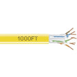 BLACK BOX Black Box GigaTrue 550 Cat.6 Bulk Cable - Bare Wire - Bare Wire - 1000ft - Yellow - EYN872A-PB-1000