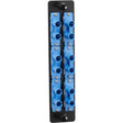 BLACK BOX Black Box High-Density Adapter Panel, Ceramic Sleeves, (6) ST Duplex Pairs, Blue - 6 x ST Duplex - 6 Port(s) - 6 x RJ-11 - 6 x Duplex - Blue - JPM460C