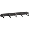 BLACK BOX Black Box Horizontal IT Rackmount Cable Manager - 1U, 19" , Single-Sided, Black - Rack Cable Management Panel - Black - 1 Pack - 1U Rack Height - 19" Panel Width - TAA Compliant - 37803-R2