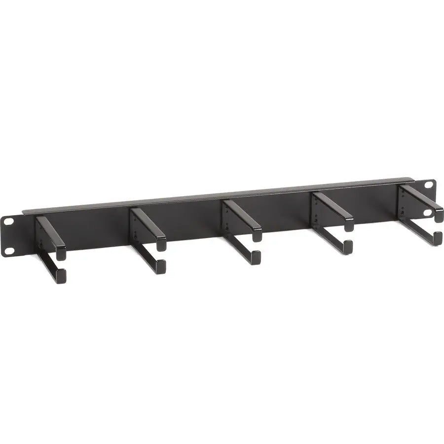 BLACK BOX Black Box Horizontal IT Rackmount Cable Manager - 1U, 19" , Single-Sided, Black - Rack Cable Management Panel - Black - 1 Pack - 1U Rack Height - 19" Panel Width - TAA Compliant - 37803-R2