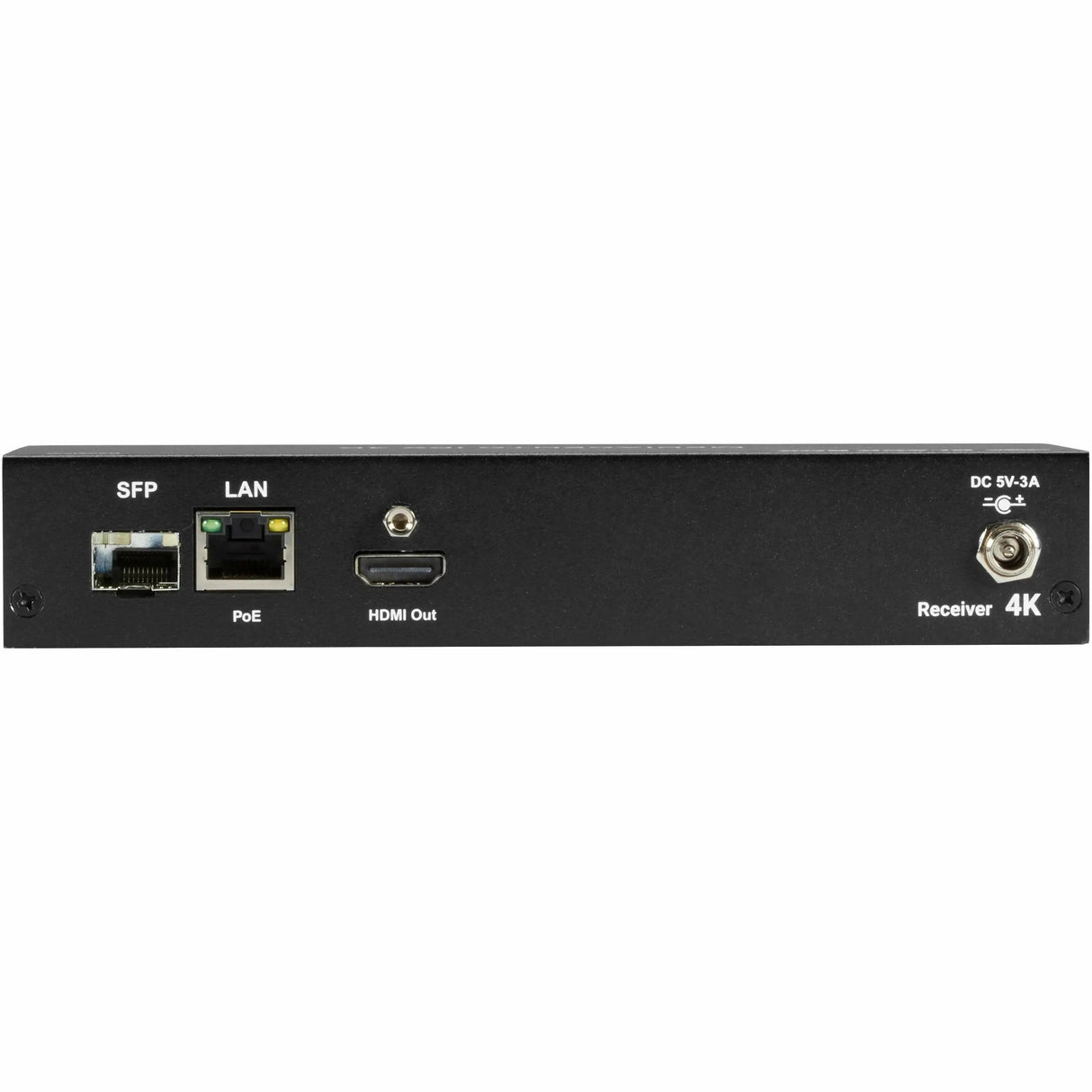 BLACK BOX Black Box MediaCento IPX 4K Receiver - HDMI, USB, Serial, IR, Audio - 1 Computer(s) - 1 Remote User(s) - 328.08 ft Range - 4K - 4096 x 2160 Maximum Video Resolution - 1 x Network (RJ-45) - 4 x USB - 1 - VX-HDMI-4KIP-RX