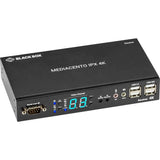 BLACK BOX Black Box MediaCento IPX 4K Receiver - HDMI, USB, Serial, IR, Audio - 1 Computer(s) - 1 Remote User(s) - 328.08 ft Range - 4K - 4096 x 2160 Maximum Video Resolution - 1 x Network (RJ-45) - 4 x USB - 1 - VX-HDMI-4KIP-RX