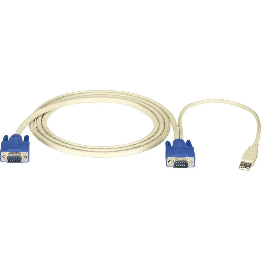 BLACK BOX Black Box ServSwitch KVM Server Cable - HD-15 Female VGA - USB, HD-15 Female VGA - 6ft - EHN9000U-0006