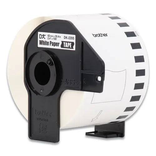 BROTHER BROTHER Continuous Paper Label Tape, 2.4" x 100 ft, White, 3 Rolls/Pack - DK22053PK