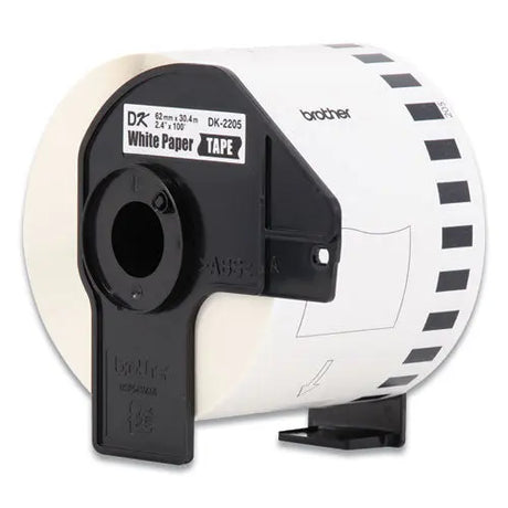 BROTHER BROTHER Continuous Paper Label Tape, 2.4" x 100 ft, White, 3 Rolls/Pack - DK22053PK