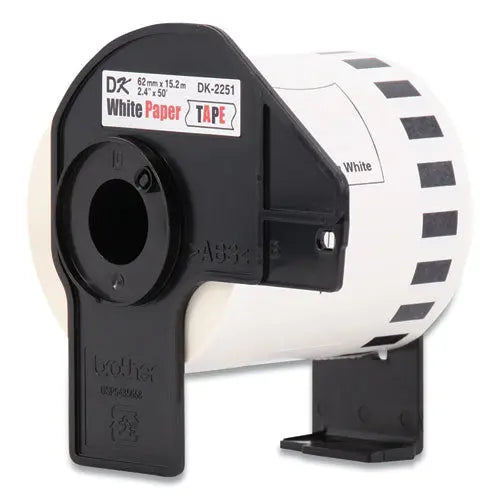 BROTHER BROTHER Continuous Paper Label Tape, 2.44" x 50 ft, White, 3 Rolls/Pack - DK22513PK