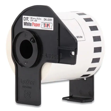 BROTHER BROTHER Continuous Paper Label Tape, 2.44" x 50 ft, White, 3 Rolls/Pack - DK22513PK