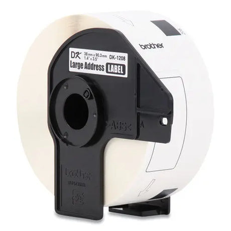 BROTHER BROTHER Die-Cut Address Labels, 1.4 x 3.5, White, 400 Labels/Roll, 3 Rolls/Pack - DK12083PK