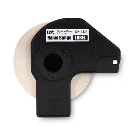 BROTHER BROTHER Die-Cut Name Badge Labels, 2.3" x 3.4", White, 260 Labels/Roll - DK1234