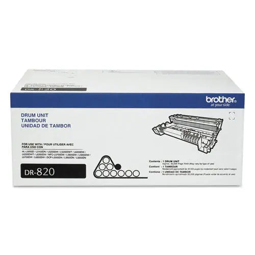 BROTHER BROTHER  Drum Unit, 50,000 Page Yield, Black - DR820