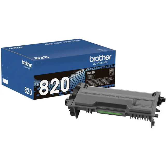 BROTHER Brother Genuine TN820 Mono Laser Black Toner Cartridge - Laser - Standard Yield - 3000 Pages - Black - 1 Each - TN820
