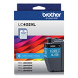 BROTHER BROTHER  High-Yield Ink, 1,500 Page-Yield, Cyan - LC402XLCS