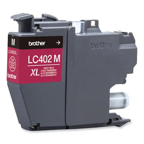 BROTHER BROTHER  High-Yield Ink, 1,500 Page-Yield, Magenta - LC402XLMS