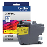 BROTHER BROTHER  High-Yield Ink, 1,500 Page-Yield, Yellow - LC402XLYS