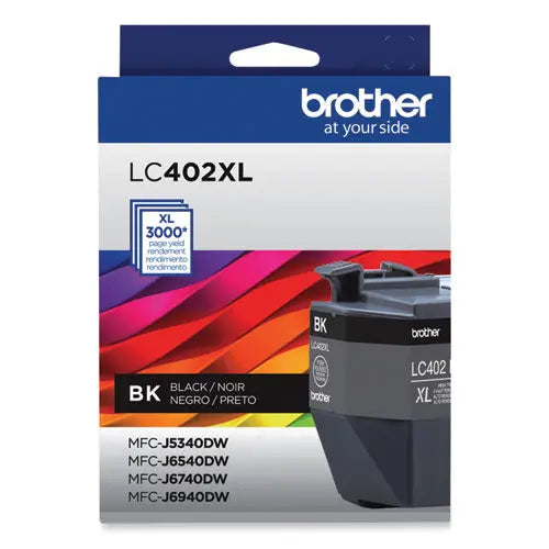 BROTHER BROTHER  High-Yield Ink, 3,000 Page-Yield, Black - LC402XLBKS