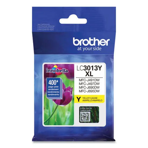 BROTHER BROTHER  High-Yield Ink, 400 Page-Yield, Yellow - LC3013Y