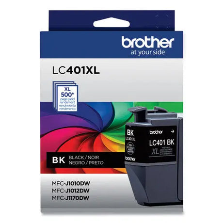 BROTHER BROTHER  High-Yield Ink, 500 Page-Yield, Black - LC401XLBKS