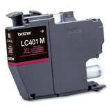 BROTHER BROTHER  High-Yield Ink, 500 Page-Yield, Magenta - LC401XLMS