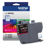 BROTHER BROTHER  High-Yield Ink, 500 Page-Yield, Magenta - LC401XLMS