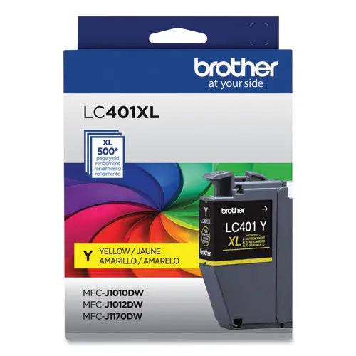 BROTHER BROTHER  High-Yield Ink, 500 Page-Yield, Yellow - LC401XLYS