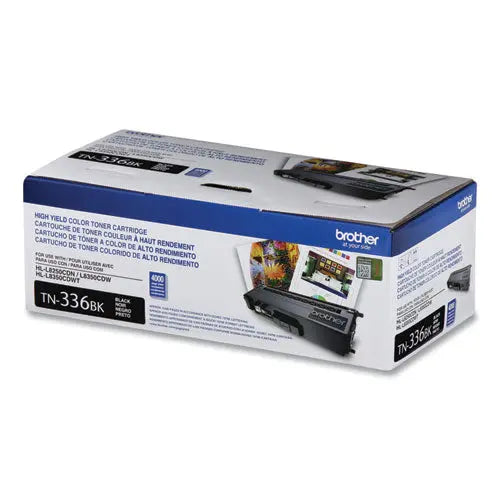 BROTHER BROTHER  High-Yield Toner, 4,000 Page-Yield, Black - TN336BK