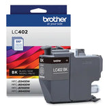 BROTHER BROTHER  Ink, 550 Page-Yield, Black - LC402BKS