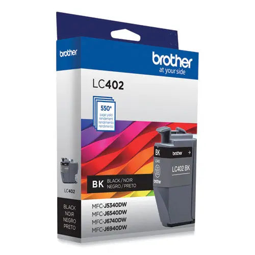 BROTHER BROTHER  Ink, 550 Page-Yield, Black - LC402BKS