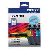 BROTHER BROTHER  Ink, 550 Page-Yield, Cyan/Magenta/Yellow, 3/Pack - LC4023PKS