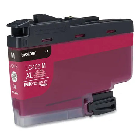 BROTHER BROTHER  INKvestment High-Yield Ink, 5,000 Page-Yield, Magenta - LC406XLMS