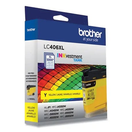 BROTHER BROTHER  INKvestment High-Yield Ink, 5,000 Page-Yield, Yellow - LC406XLYS