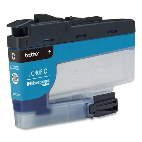 BROTHER BROTHER  INKvestment Ink, 1,500 Page-Yield, Cyan - LC406CS
