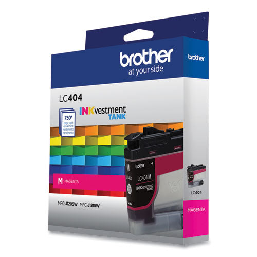 BROTHER BROTHER  INKvestment Ink, 750 Page-Yield, Magenta - LC404MS