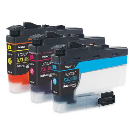 BROTHER BROTHER  INKvestment Super High-Yield Ink, 1,500 Page-Yield, Cyan/Magenta/Yellow - LC30333PKS