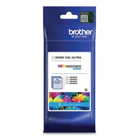 BROTHER BROTHER  INKvestment Ultra High-Yield Ink, 5,000 Page-Yield, Cyan - LC3039C