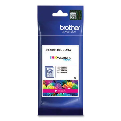 BROTHER BROTHER  INKvestment Ultra High-Yield Ink, 5,000 Page-Yield, Magenta - LC3039M