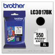 BROTHER BROTHER  Innobella High-Yield Ink, 550 Page-Yield, Black - LC3017BK