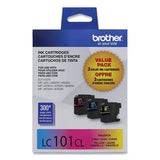 BROTHER BROTHER  Innobella Ink, 300 Page-Yield, Cyan/Magenta/Yellow - LC1013PKS