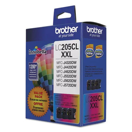 BROTHER BROTHER  Innobella Super High-Yield Ink, 1,200 Page-Yield, Cyan/Magenta/Yellow - LC2053PKS