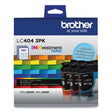 BROTHER BROTHER LC4043PK INKvestment Ink, 750 Page-Yield, Cyan/Magenta/Yellow, 3/Pack - LC4043PKS