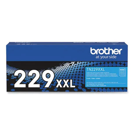 BROTHER BROTHER  Super High-Yield Toner, 4,000 Page-Yield, Cyan - TN229XXLC