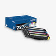 BROTHER BROTHER TN2234PK Toner, 1,400/1,300 Page-Yield, Black/Cyan/Magenta/Yellow - TN2234PK
