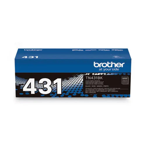 BROTHER BROTHER  Toner, 3,000 Page-Yield, Black - TN431BK