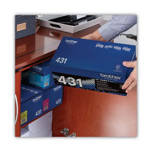 BROTHER BROTHER  Toner, 3,000 Page-Yield, Black - TN431BK