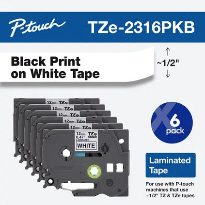 BROTHER Brother TZE2316PKB label-making tape Black on white TZ/TZe - TZE2316PKB