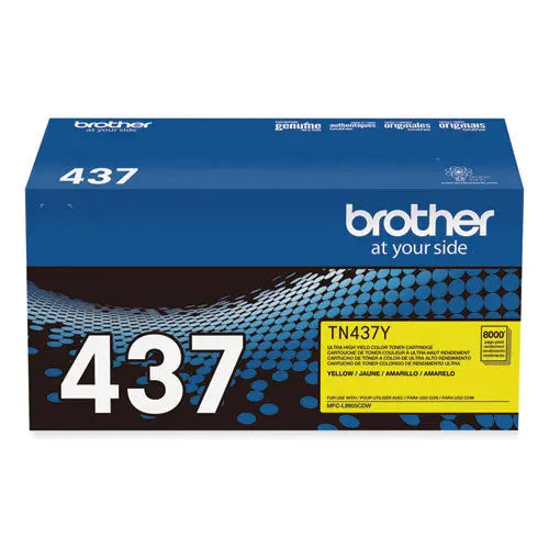 BROTHER BROTHER  Ultra High-Yield Toner, 8,000 Page-Yield, Yellow - TN437Y